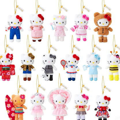 【limit 1】Sanrio｜Hello Kitty 50th Anniversary Limited Edition Long leg Suit Mascot Holder /Plush Keychain