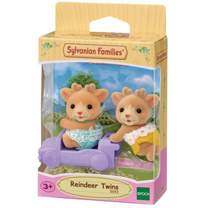 SylvanianFamilies森贝儿家族｜Reindeer Twins驯鹿家族雪橇双胞胎推车套组/玩具/过家家5693