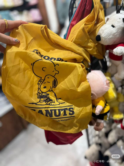 Snoopy｜Eco Shopping Bag &amp; Mascot Plush｜270×480×160mm approx.