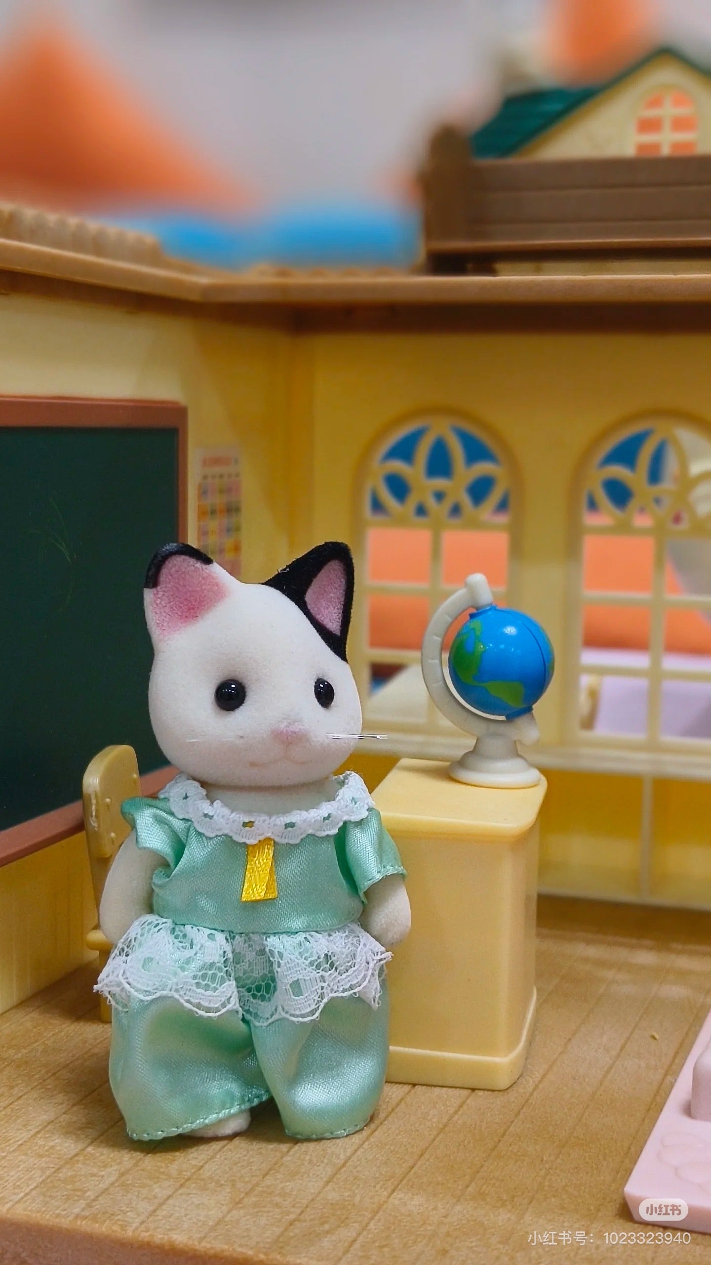 SylvanianFamilies森贝儿家族｜Tuxedo Cat Family黑耳猫一家四口套组/玩具/过家家5181
