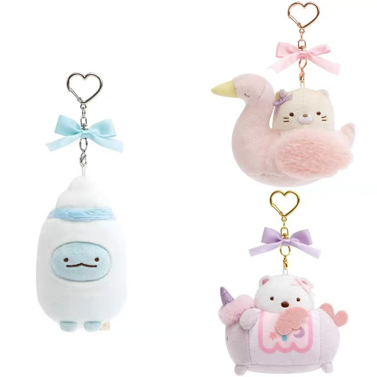 Sumikko gurashi｜Kindergarten Simple Mini Mascot Holder /Plush Keychain｜85×65×35mm approx.
