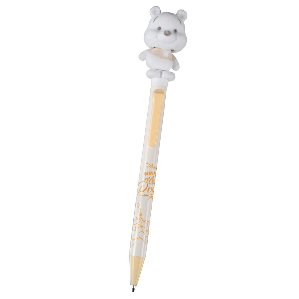 Disney｜2023 Winnie the pooh小熊维尼White pooh白色冬日限定植绒圆珠笔