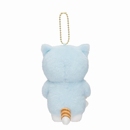 Mofusand｜Costume Mascot Holder / keychain鲨鱼猫晚安睡衣系列毛绒挂件/包挂｜約H130 x W75 x D100mm