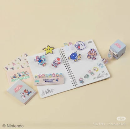 Nintendo｜Super Mario Brothers Boxed Masking Stickers｜ 30×30mm approx.