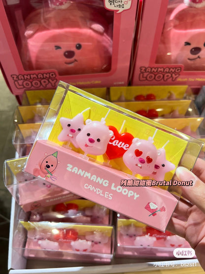 Loopy小海狸｜大脸露比表情包生日蜡烛