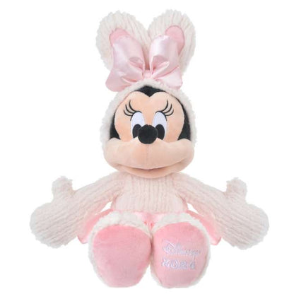 Disney迪士尼｜蝴蝶结芭蕾舞裙粉粉兔兔装米妮/换装米奇玩偶/公仔｜高さ48×幅32×奥行き21(cm)