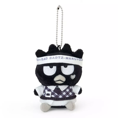 Sanrio三丽鸥｜Mascot Holder Monotone黑白印象千鸟格系列可爱角色毛绒玩偶挂件/包挂｜约7.5×5×11cm
