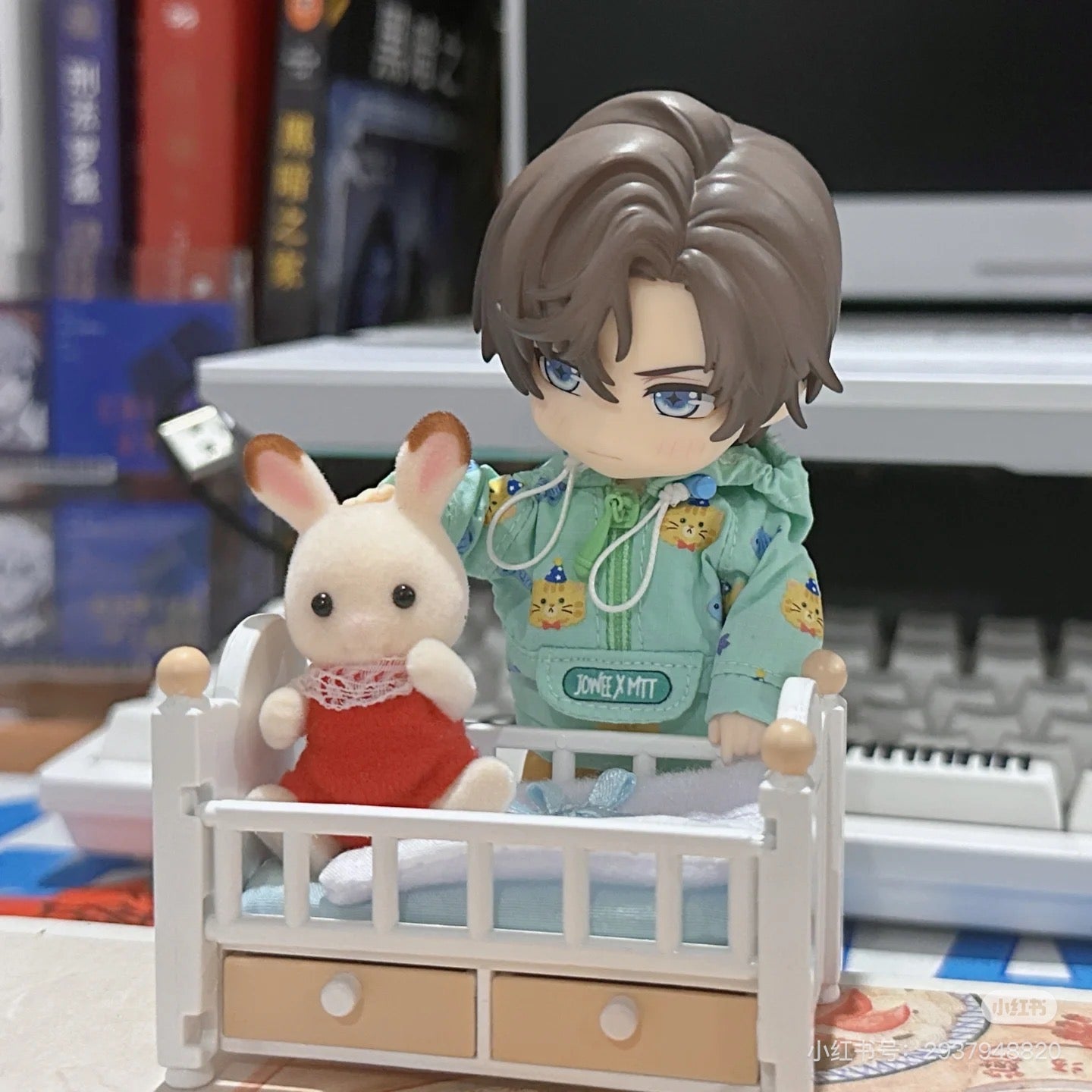 SylvanianFamilies森贝儿家族｜Chocolate Rabbit Baby Set巧克力兔宝宝家具套组5017