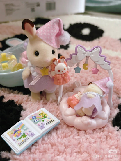 SylvanianFamilies｜Sleep Together Set-Chocolate Rabbit