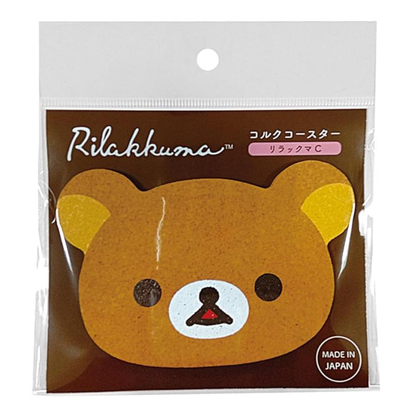 Rilakkuma｜Face Relax Colorful Die-Cut Cork Coaster｜115×77×5mm approx.