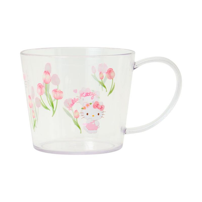 Sanrio｜Watercolor Flower Clear Mug｜330ml