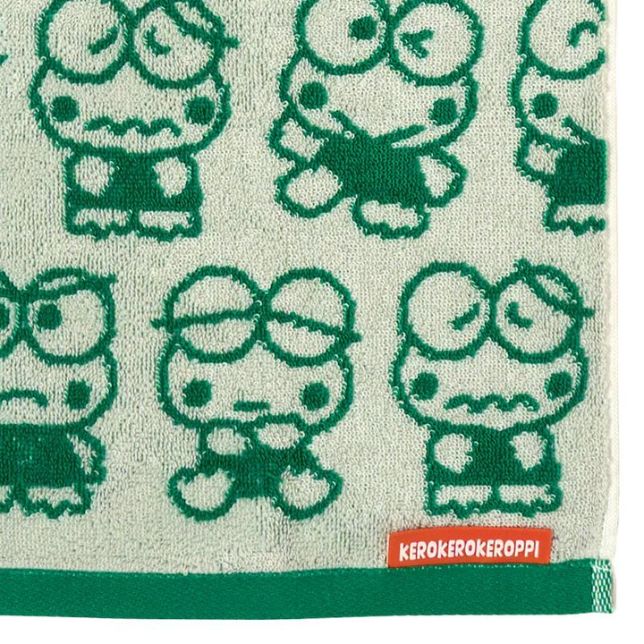 Sanrio｜Everyday Kero Kero Keroppi Frog Face Towel｜W34×D0.7×H76cm approx.