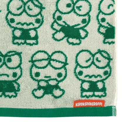 Sanrio｜Everyday Kero Kero Keroppi Frog Face Towel｜W34×D0.7×H76cm approx.