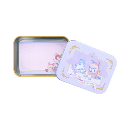 Chiikawa｜Tea Time Canned Memo｜ H80×W110×D26mm approx.