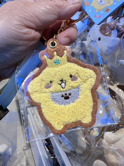 Sanrio｜Pompompurin 30th Anniversary POP UP Sweets Party Chenille Embroidery Felt Keychain