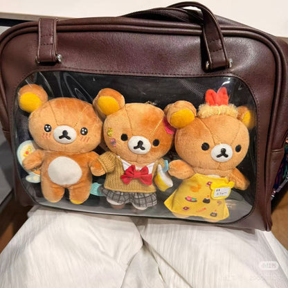 【limit 1】Rilakkuma｜Store 17th Anniversary JK Uniform Mascot Holder /Plush Keychain｜145×115×60mm approx.