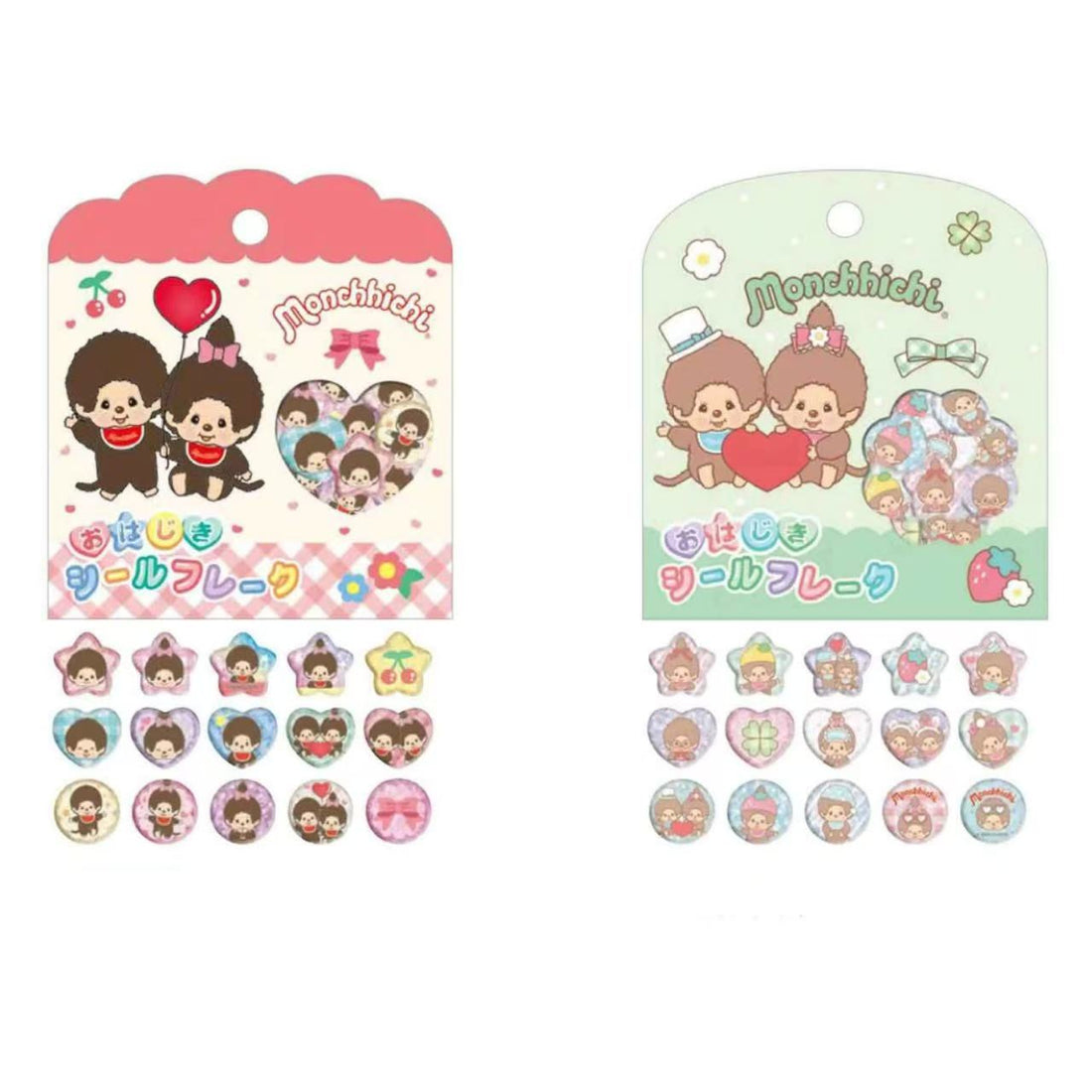 Monchhichi｜Marble Flakes Sticker｜15 piece