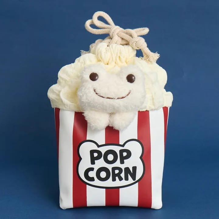 Pickles the Frog｜Always Cinema Popcorn Drawstring Pouch｜H19×W17×D2.5cm approx.