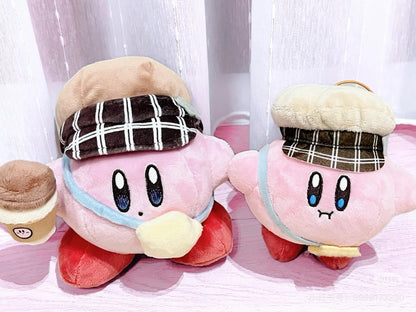 Kirby星之卡比｜San-ei Kirby Of The Stars Sunny Day Plush Exciting Outing Kirby超可爱星之卡比郊游系列喝咖啡毛绒玩偶/公仔｜约10.3 x 15.6 x 17.1cm
