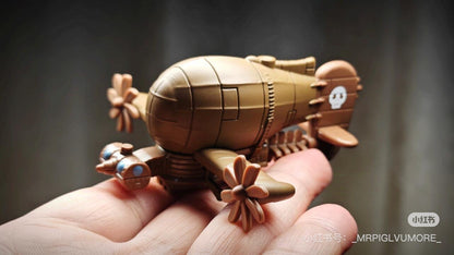 Tomica｜Takara Tomy Dream Tomica Full of Ghibli 04 Raputa Castle in The Sky Tiger Moss 多美卡 × 吉卜力宫崎骏《天空之城》虎蛾号玩具车模型/摆件｜约8 x 8 x 4cm