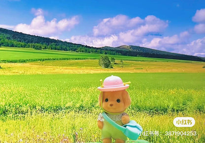 【还有补货，限购1】SylvanianFamilies森贝儿家族｜Toy Poodle Baby贵宾犬Milo包包帽子站宝套装/四肢可活动/玩具/过家家