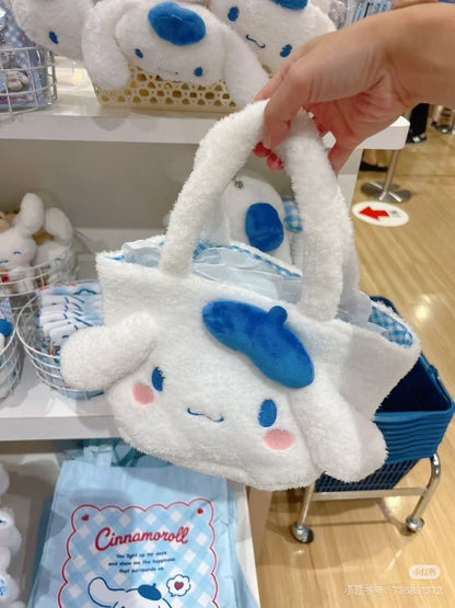 Sanrio｜Cinnamoroll with the Bear Face-shaped Tote Bag ｜31 ×13 × 17cm approx.