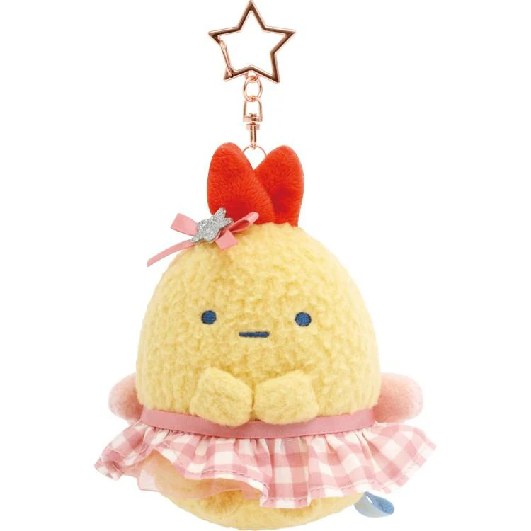 Sumikko Gurashi ｜Dreaming Idol Ebiten no Shippo Mascot Holder /Plush Keychain｜80×75×60mm approx.