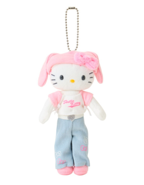 Hello Kitty｜Closet Collection Mascot Holder /Plush Keychain｜8×3.5×15cm approx.