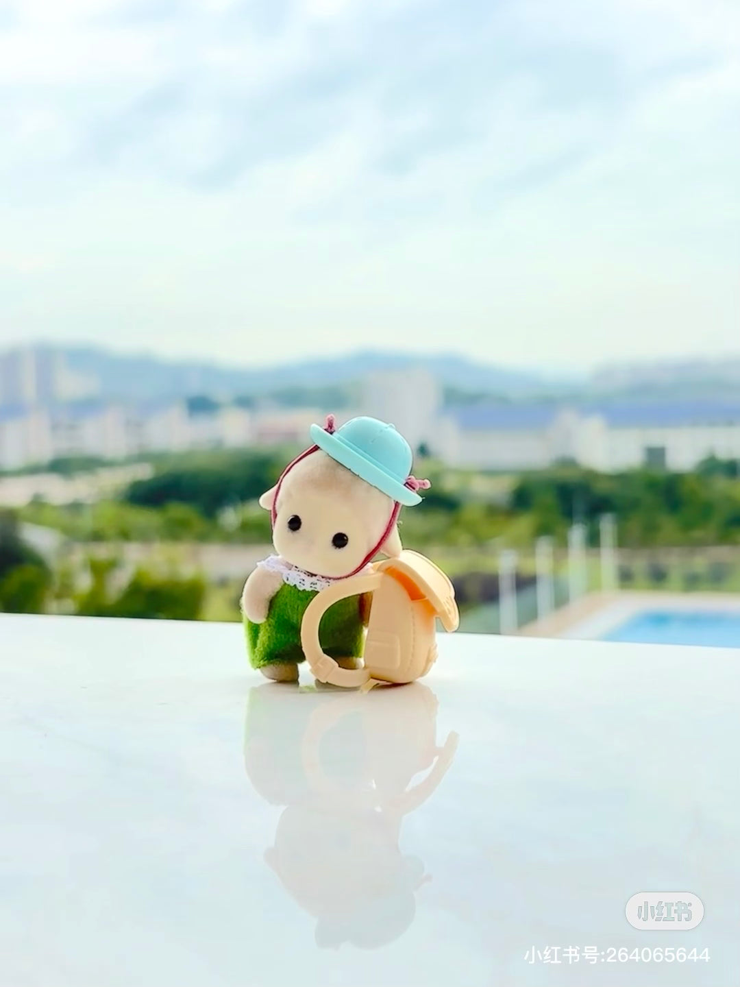 SylvanianFamilies森贝儿家族｜Sheep Baby绵羊宝宝包包帽子站宝套装/四肢可动/玩具/过家家5620