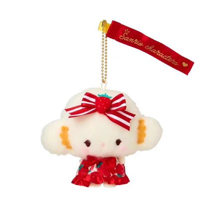【limit 1】Sanrio｜Ichigo Shimbun 50th Anniversary Mascot Holder /Plush Keychain｜13×6×10.5cm approx.