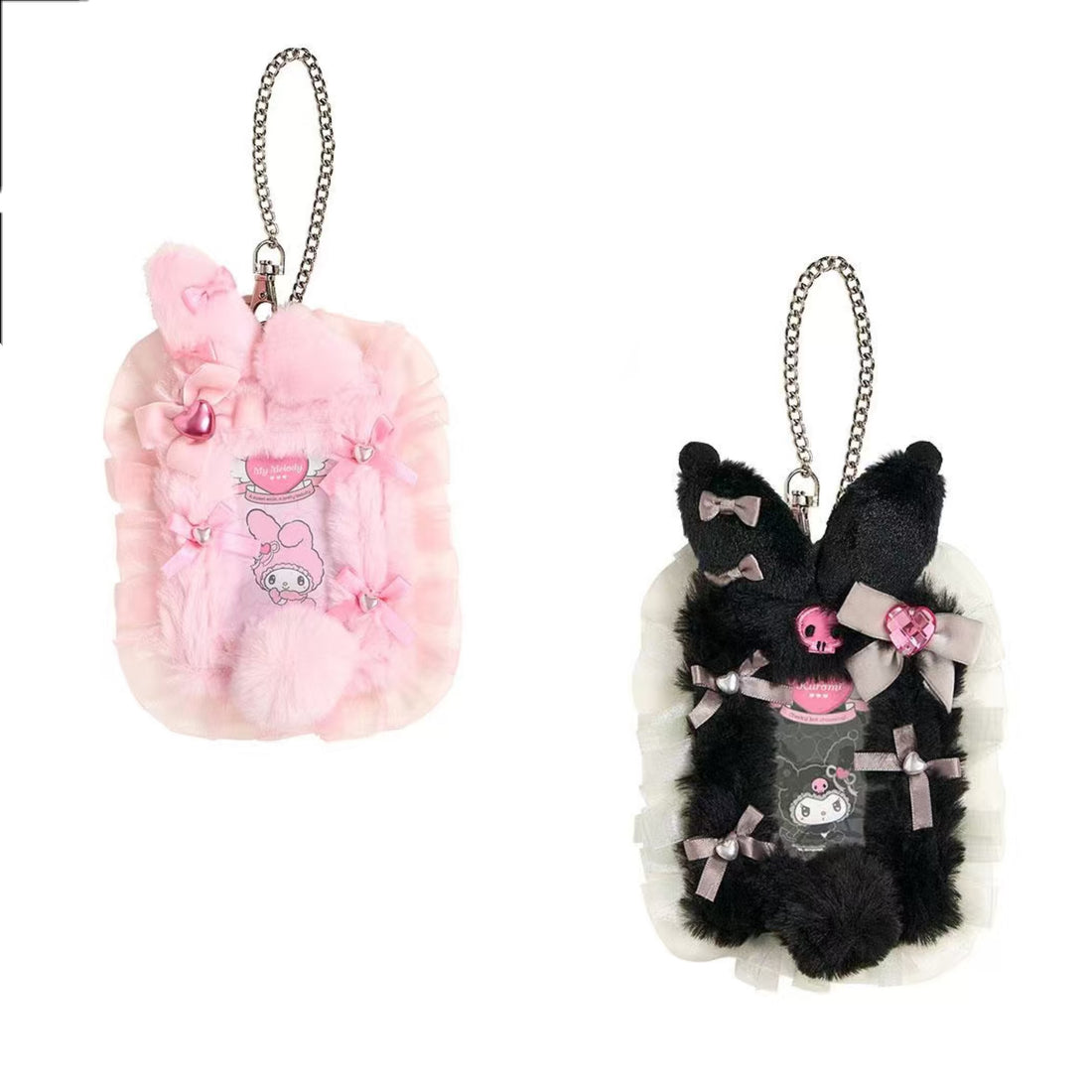 Sanrio｜Kuromi &amp; My Melody : Melousa Romiusa Card Case｜13.5×3×19cm approx.