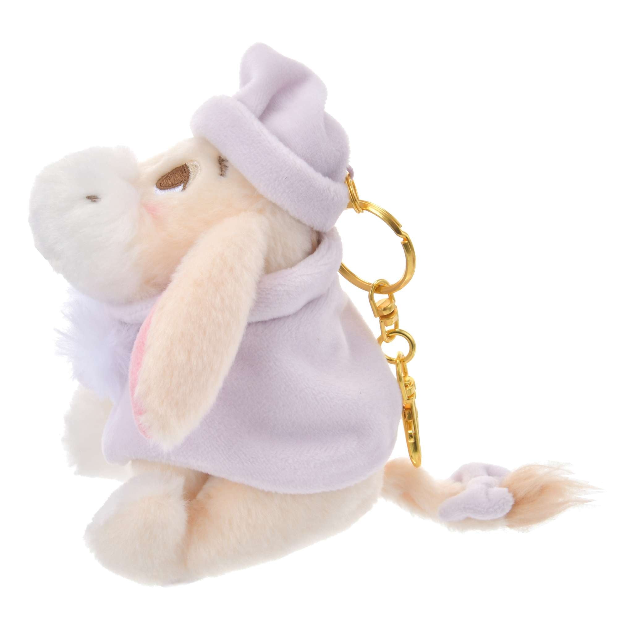 Disney迪士尼｜Plush Mascot Keychain - White Pooh Fruit Latte Color东迪冬日限定水果拿铁色睡衣睡帽斗篷系列可爱角色毛绒挂件/包挂｜约高 16.5 x 宽 10 x 深 9cm