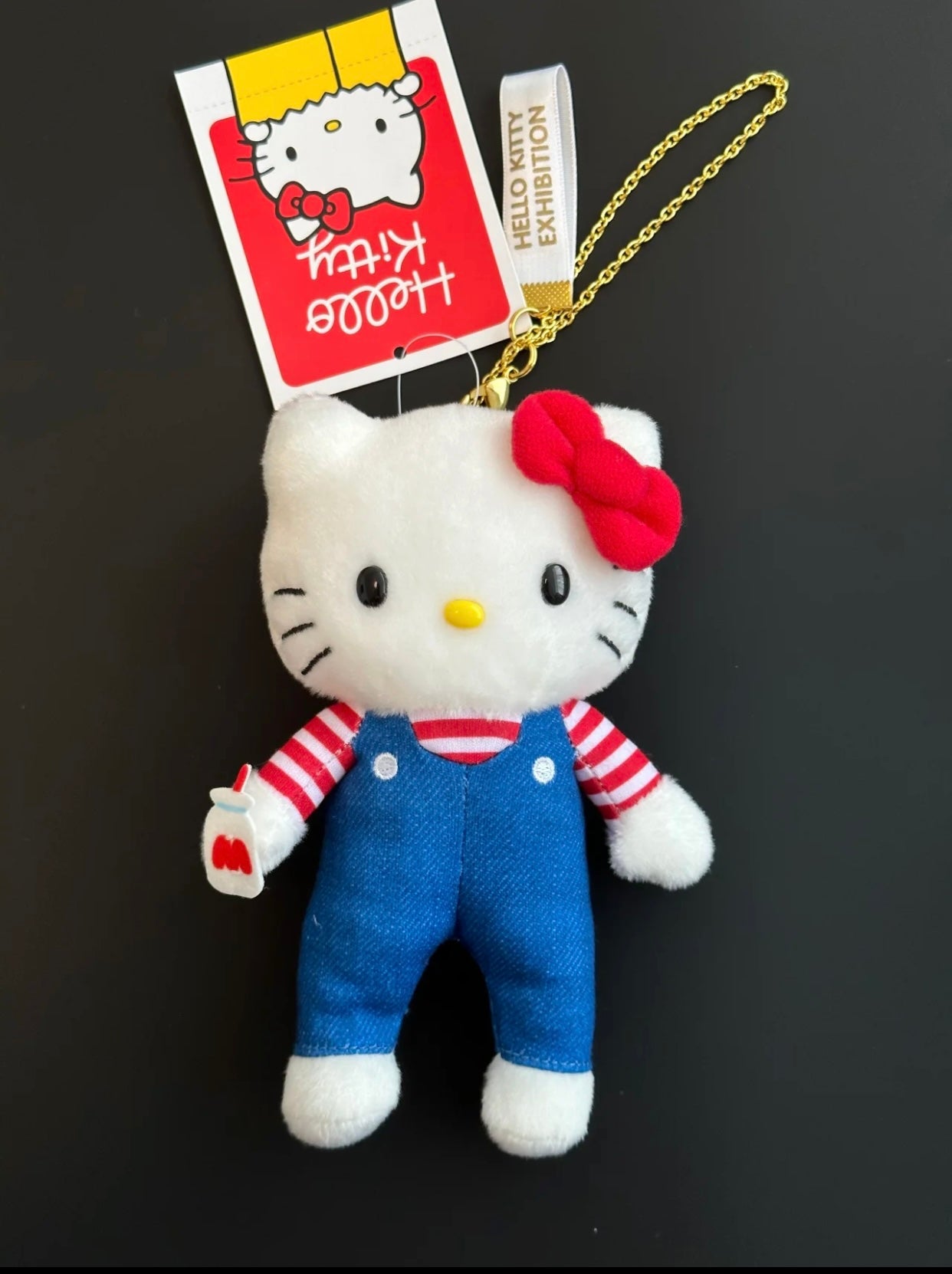 【limit 1】Sanrio｜Hello Kitty 50th Anniversary Limited Edition Long leg Suit Mascot Holder /Plush Keychain