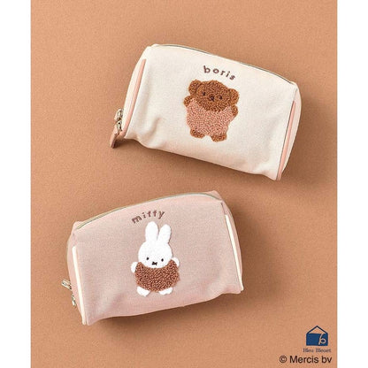 Miffy米菲｜角色刺绣图案化妆包/收纳包｜约8*15*8.5cm