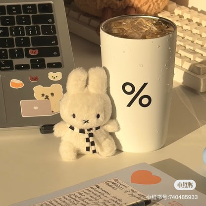 Miffy｜Sitting Keychain with Scarf Mascot Holder /Plush Keychain｜10 cm - 4”