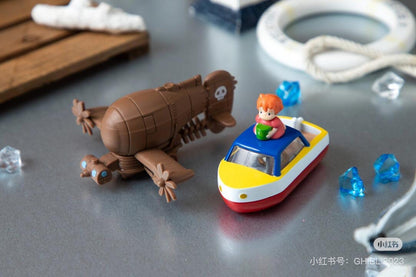 Tomica｜Takara Tomy Dream Tomica Full of Ghibli 04 Raputa Castle in The Sky Tiger Moss 多美卡 × 吉卜力宫崎骏《天空之城》虎蛾号玩具车模型/摆件｜约8 x 8 x 4cm