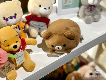 Rilakkuma轻松熊｜San-X Super Soft Plush超好rua可爱角色趴趴迷你毛绒玩偶/公仔｜约9 × 10 × 15 cm