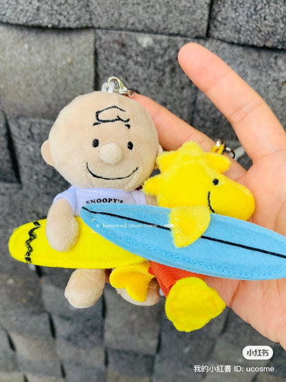 Snoopy｜HAWAII夏威夷限定晒黑的小黑仔们挂件/包挂｜约H19 x W11 x 14cm