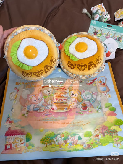 Disney迪士尼｜东迪梦幻奇妙厨房系列煎蛋斜挎包/正反面都可爱