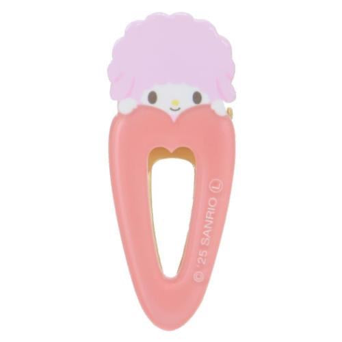 Sanrio｜Heart Acrylic Hair Clip｜35×70×15mm approx.