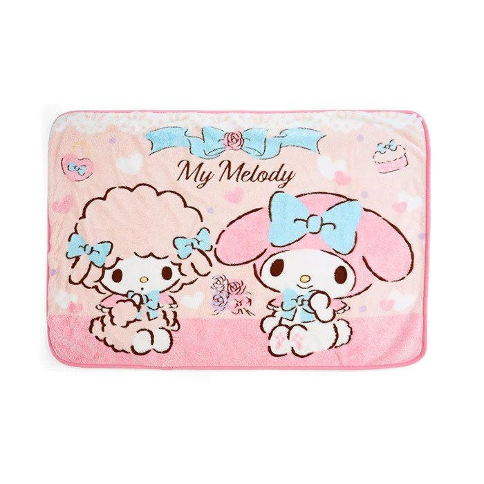 Sanrio｜限定牛珊瑚绒亲肤双面印花小毯子/午睡毯｜约70x100cm