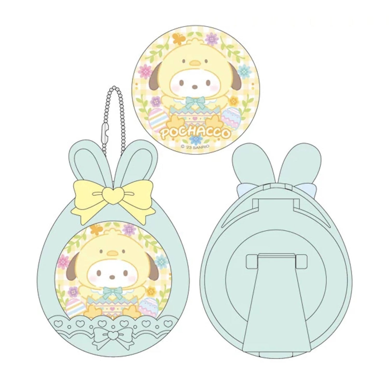Sanrio｜兔子耳朵挂件/也可做桌面小摆件/小相框｜约6.5 × 1.2 × 9 cm