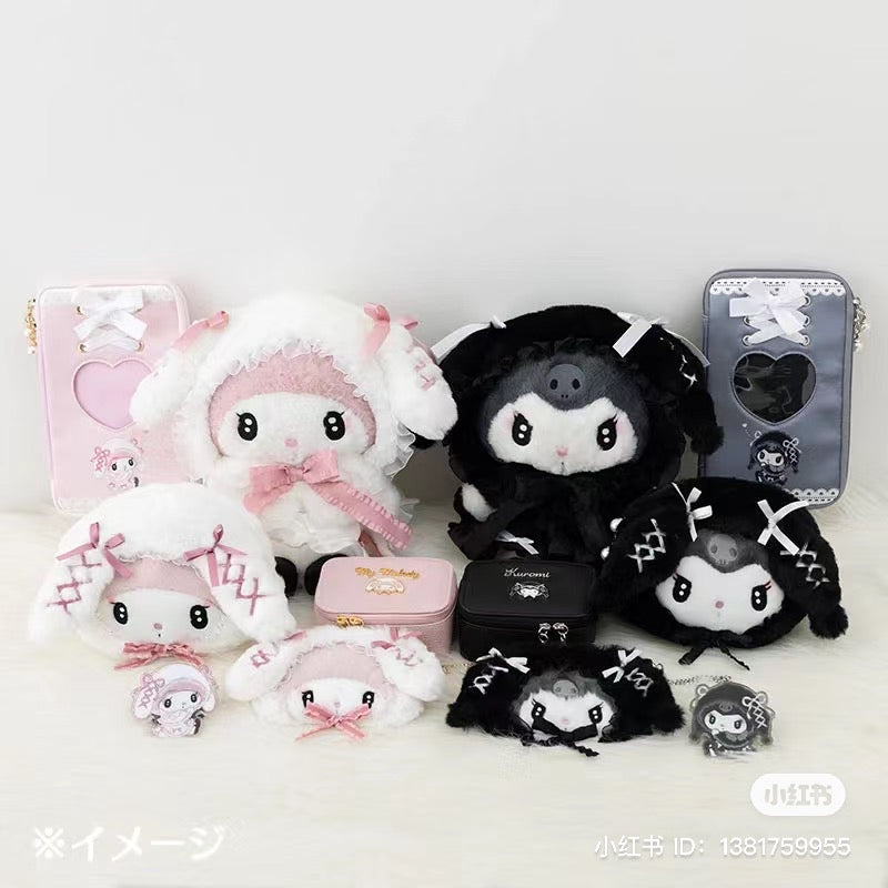 Sanrio｜第三代暗黑地雷限定毛绒卡包｜约16×3×9cm