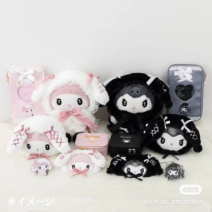 Sanrio｜第三代暗黑地雷限定毛绒卡包｜约16×3×9cm
