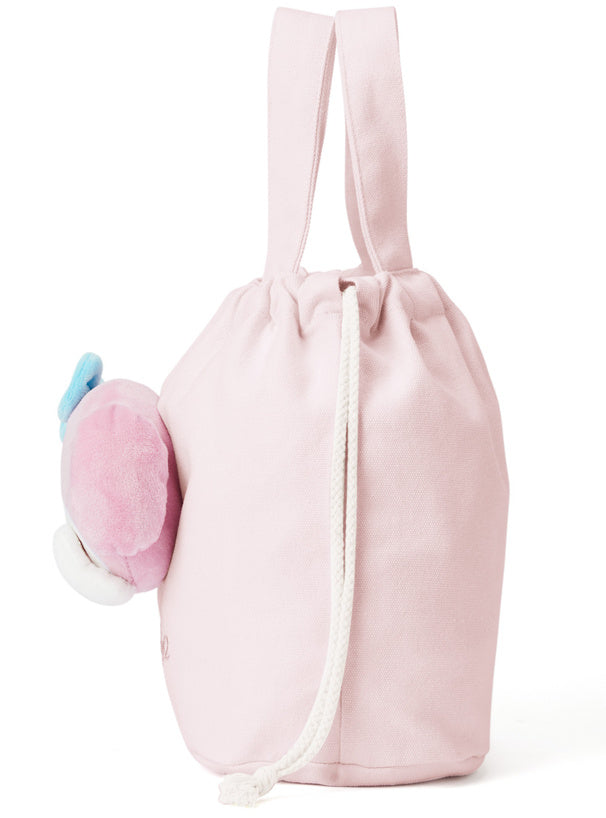 Sanrio｜GRL联名限定凸凸大头蒙眼公仔束口/手提两用包｜约24*32*14cm
