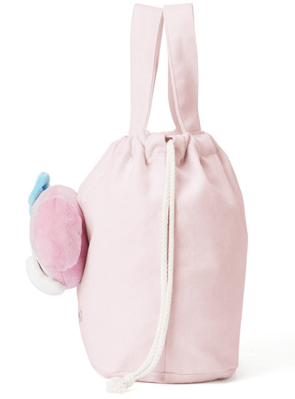Sanrio｜GRL联名限定凸凸大头蒙眼公仔束口/手提两用包｜约24*32*14cm