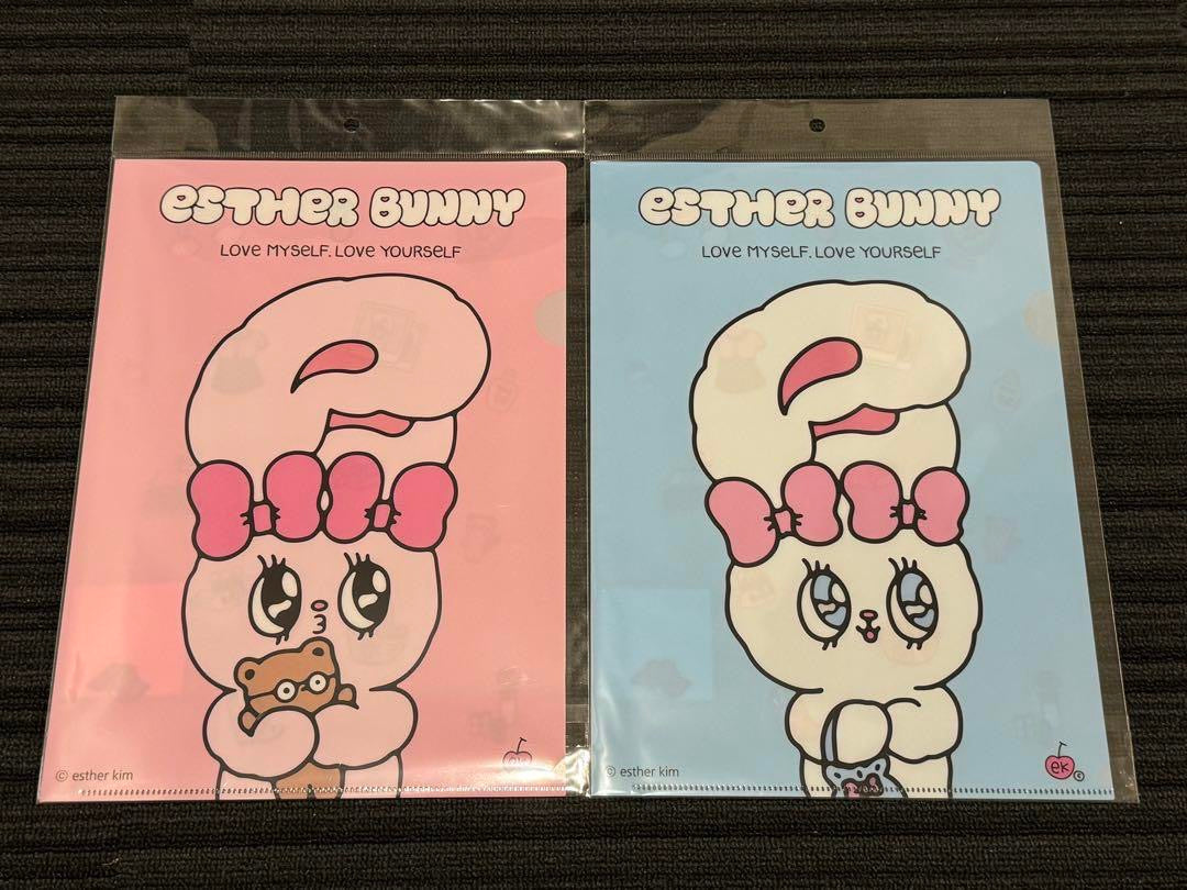 EstherBunny艾丝乐小兔｜粉粉角色A4文件夹/正反都可爱