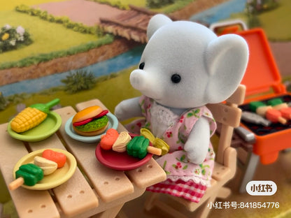 SylvanianFamilies｜Elephant Girl BBQ Picnic Set 5640