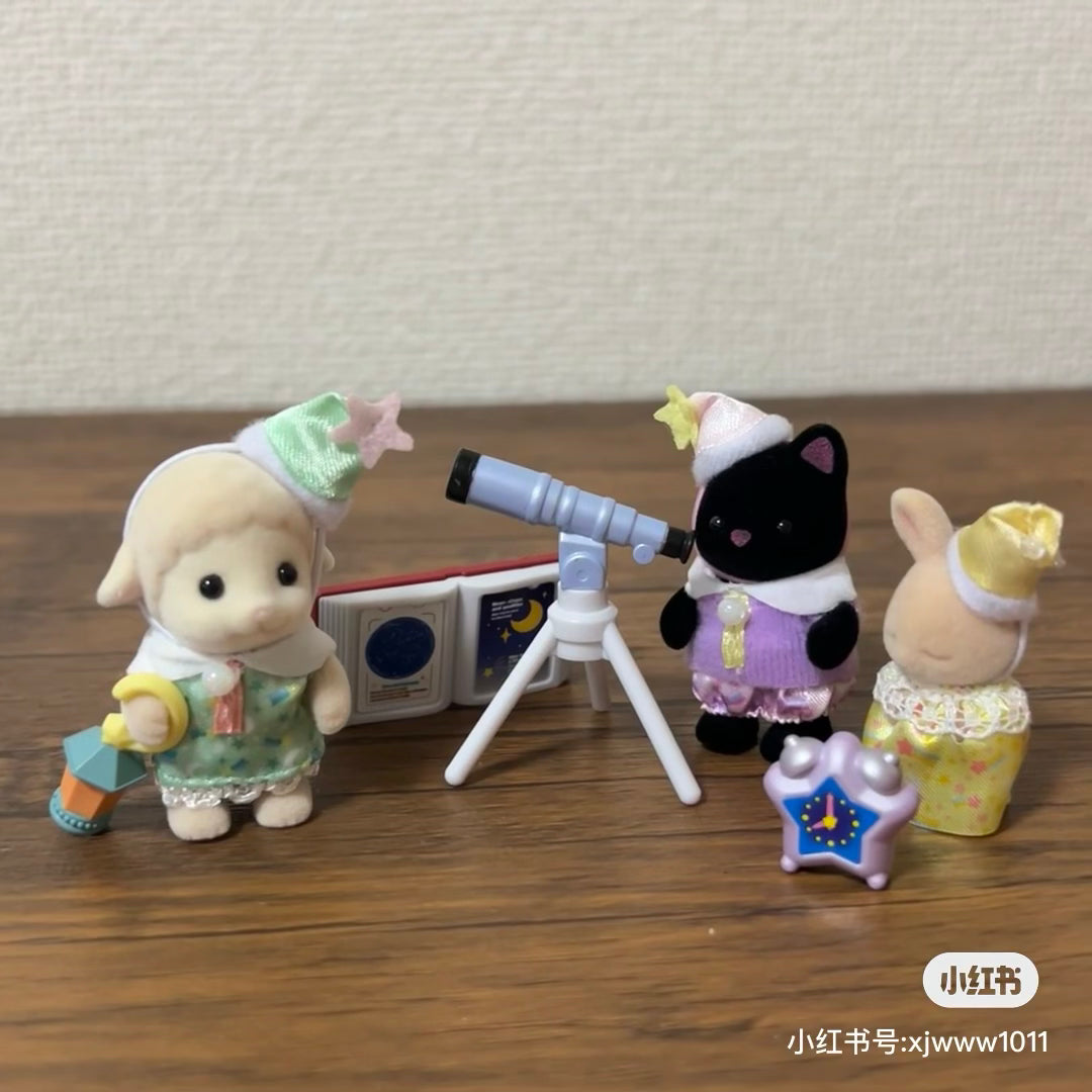 SylvanianFamilies森贝儿家族｜Nursery Friends Sleepover Party Trio幼儿园伙伴睡前派对套组/玩具/过家家5750