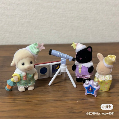 SylvanianFamilies森贝儿家族｜Nursery Friends Sleepover Party Trio幼儿园伙伴睡前派对套组/玩具/过家家5750